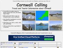 Tablet Screenshot of cornwall-calling.co.uk